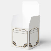 Art Deco Gold Posh Gastgeschenk Hochzeit Geschenkschachtel (Geöffnet)
