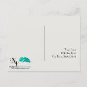 Art Deco Gold Posh Save the Date Postkarte (Rückseite)