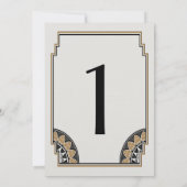 Art Deco Gold Posh Tischnummer 1 (Rückseite)