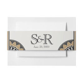 Art Deco Gold Posh Wedding Bly Band