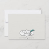 Art Deco Gold Posh Wedding Probe Einladung (Rückseite)