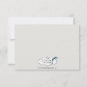 Art Deco Gold Posh Wedding Response Card RSVP Karte (Rückseite)