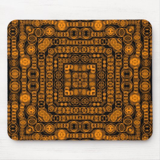 Art Deco Gold Retro Piazza della Riforma Abstrakte Mousepad (Vorne)