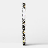 Art Deco Gold Schwarze Elegante Case-Mate iPhone Hülle (Rückseite / Links)