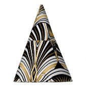 Art Deco Gold Schwarze Elegante Partyhütchen (Rechts)