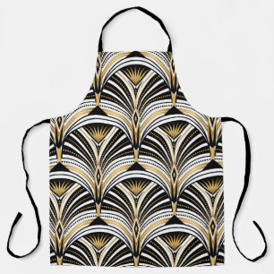 Art Deco Gold Schwarze Eleganz: Brüllende Zwanzige Schürze