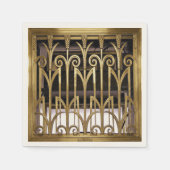 Art Deco Gold Serviette (Vorderseite)