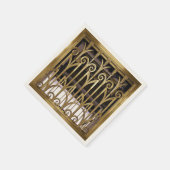 Art Deco Gold Serviette (Ecke)