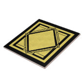 Art Deco Gold und Black Design 2 Fliese (Seite)