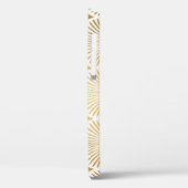 Art Déco: Gold-Weiß-Eleganz. Case-Mate iPhone Hülle (Rückseite / Links)