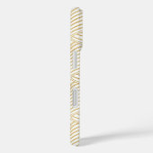 Art Deco Gold & White Monogram Hübsch iPhone 16 Case-Mate iPhone Hülle (Rückseite / Rechts)