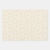 Art Deco Gold & White Wrapping Paper Blatt Set (Vorderseite 3)