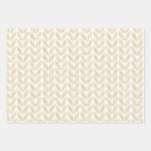 Art Deco Gold & White Wrapping Paper Blatt Set (Vorderseite 2)