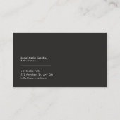 Art Deco Gold Zickzack Schwarz/Weiß Visitenkarte (Rückseite)