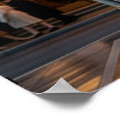 Art Deco Golden Crown Monument Architektur Poster (Ecke)