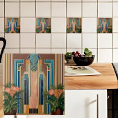 Art Deco Golden Erbe Eintritt in die Keramik Fliese