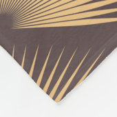 Art Deco Golden: Minimalistisch nahtlos Fleecedecke (Ecke)