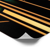 Art Déco - Goldene Glaskunst Poster (Ecke)