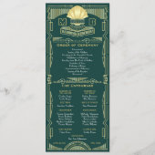 Art Deco Goldener Orden der Zeremonie Programm (Vorderseite)