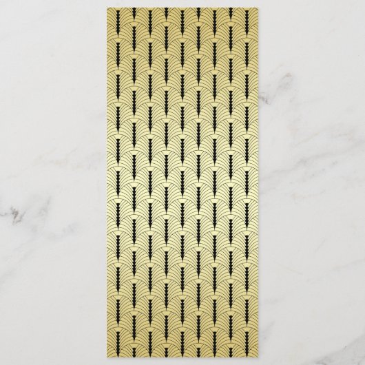 Art Deco Goldener Rasen Programm (Rückseite)