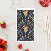 Art Deco Goldmuster Serviette (Beispiel)
