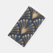 Art Deco Goldmuster Serviette (Ecke)