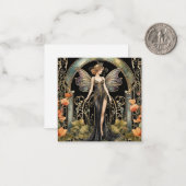 Art Deco Gothic Fairy Card Mitteilungskarte (Vorderseite/Rückseite Beispiel)