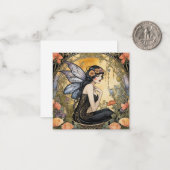 Art Deco Gothic Fairy Card Mitteilungskarte (Vorderseite/Rückseite Beispiel)