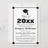 Art Deco Graduation Party Einladung (Vorderseite)