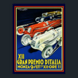 Art Deco Gran Premio D'Italia Poster 12 x 16<br><div class="desc">Colorful Art Deco Poster XII Gran Premio D'Italia</div>