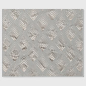 Art Déco Gray Beige Elegantes Design Geschenkpapier (Flach)
