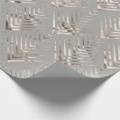 Art Déco Gray Beige Elegantes Design Geschenkpapier (Ecke)