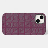 Art Deco Gray Mazes Case-Mate iPhone Hülle (Rückseite (Horizontal))