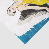 Art Deco Great Gatsby 1920er Jahre Frauen Seidenpapier (Ausschnitt)