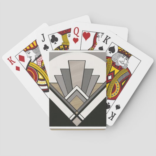 Art Deco Great Gatsby Design Playing Cards Spielkarten (Rückseite)