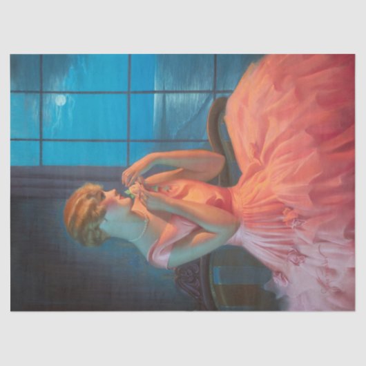 Art Deco Great Gatsby Flapper Kunst, Dichtung und Seidenpapier (Vorderseite)