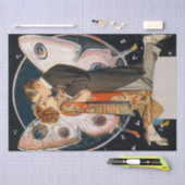 Art Deco Great Gatsby Flapper Kunst, Dichtung und  Seidenpapier (Handwerk)