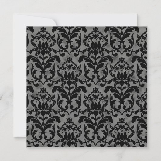 Art Deco Great Gatsby Style Typografie in Lace Gol Einladung (Rückseite)