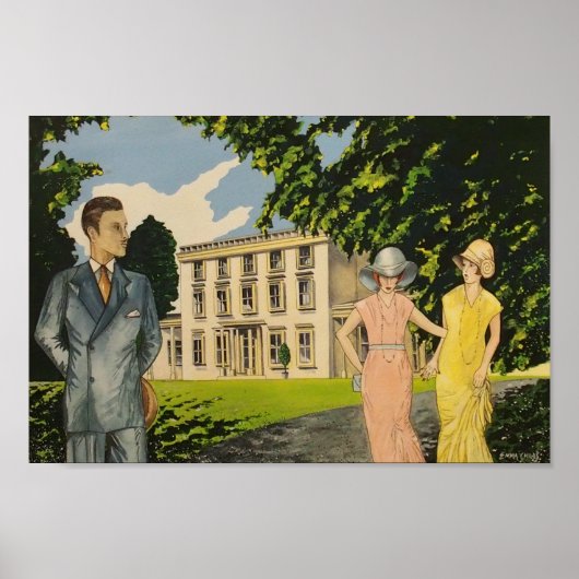 Art Deco Greenway House Poster (Vorne)