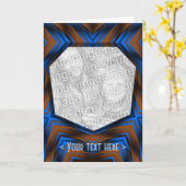 Art Deco Greetings Karte (Gelbe Blume)