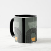 ART DECO GREY STYLING MUG TASSE (Vorderseite Links)
