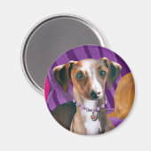 Art Deco Greyhound Kühlschrank Magnet (Vorderseite/Rückseite)