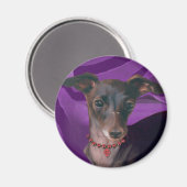 Art Deco Greyhound Kühlschrank Magnet (Vorderseite/Rückseite)