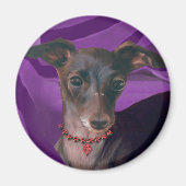 Art Deco Greyhound Kühlschrank Magnet (Vorne)