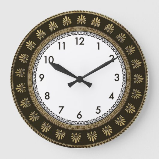 Art Deco Große Wanduhr (Vorderseite)