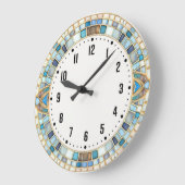 Art Deco Große Wanduhr (Winkel)