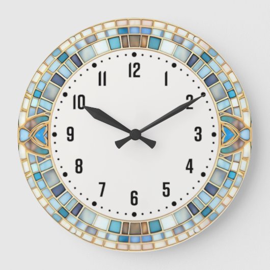 Art Deco Große Wanduhr (Vorderseite)