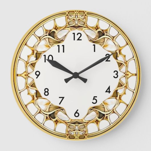 Art Deco Große Wanduhr (Vorderseite)
