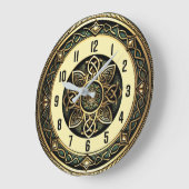 Art Deco Große Wanduhr (Winkel)