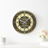 Art Deco Große Wanduhr (Zuhause)